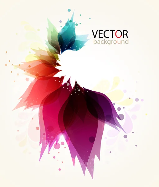 Fondo abstracto floral colorido — Vector de stock