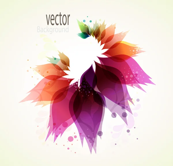 Fond abstrait floral coloré — Image vectorielle
