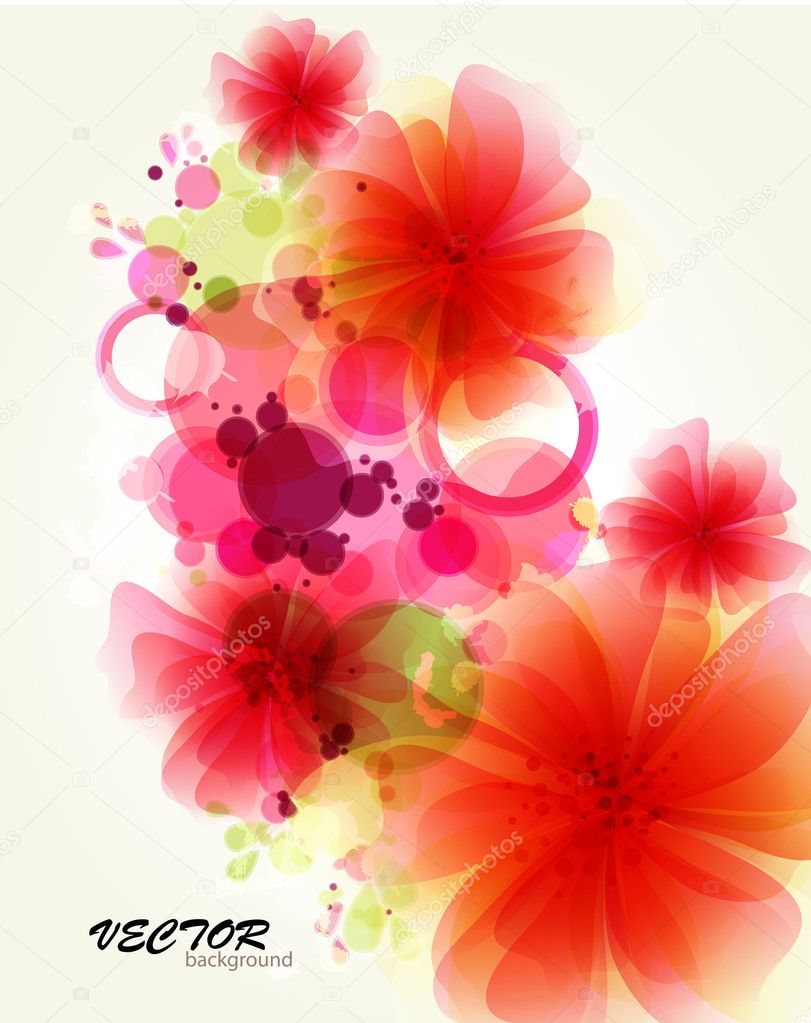 Abstraction flower background
