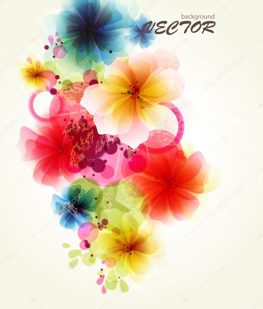 Abstraction floral background