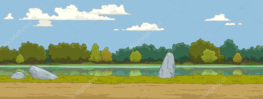 Landscape — Stock Illustration Landscape Stock Vector