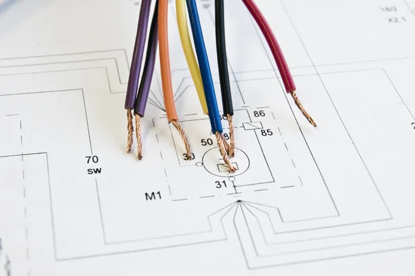 Wires Wiring — Stock Photo, Image