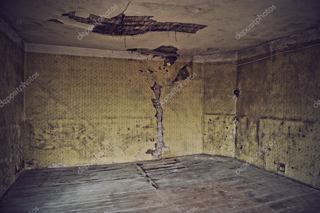 Old room with worn wallpaper and former beauty Stock Photo by ©aarrttuurr  10766320