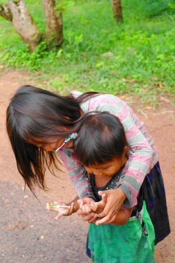Children in Cambodia clipart