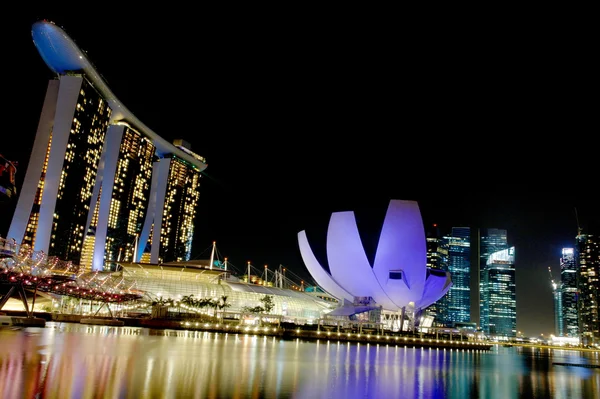 Singapore Marina bay sand night view — Stock Photo, Image