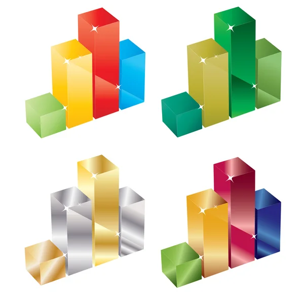 Ensemble de barres vectorielles de couleur — Image vectorielle