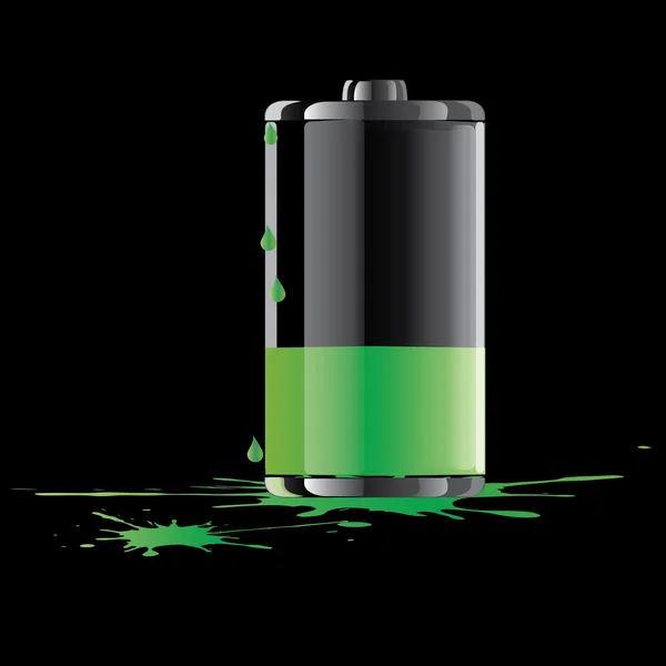 Vektor grüne Brennstoffzellen-Illustration — Stockvektor