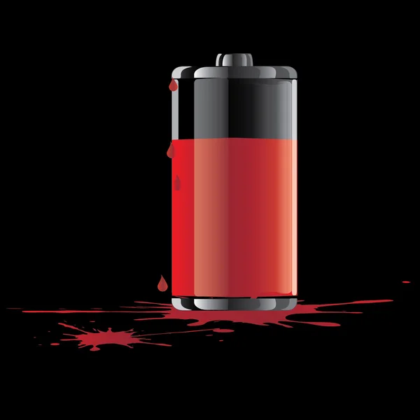 Ilustration vectorielle des piles à combustible rouges — Image vectorielle
