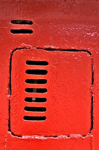 Röd lucka — Stockfoto