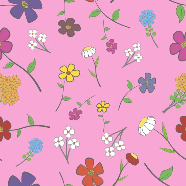 Ροδαλός floral άνευ ραφής — Διανυσματικό Αρχείο