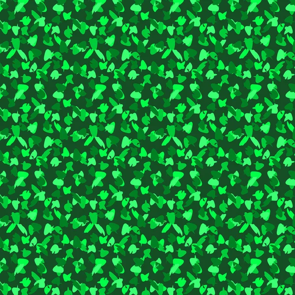 シームレスな背景 - 緑の葉 — ストックベクタ