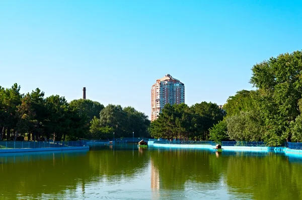 stock image House and Pond