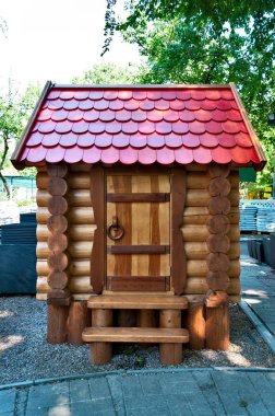 Children's Wooden House clipart