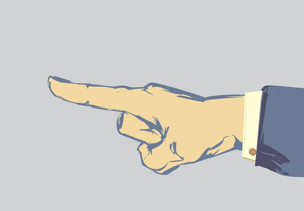 Вказівний палець вектор — стоковий вектор