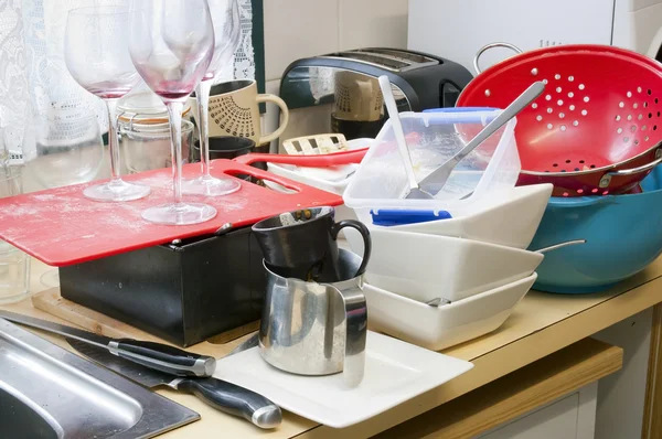 食器を洗浄 — ストック写真