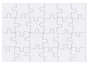 Jigsaw Puzzle Blank clipart