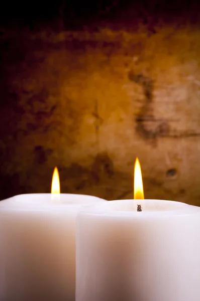 Candele bianche — Foto Stock