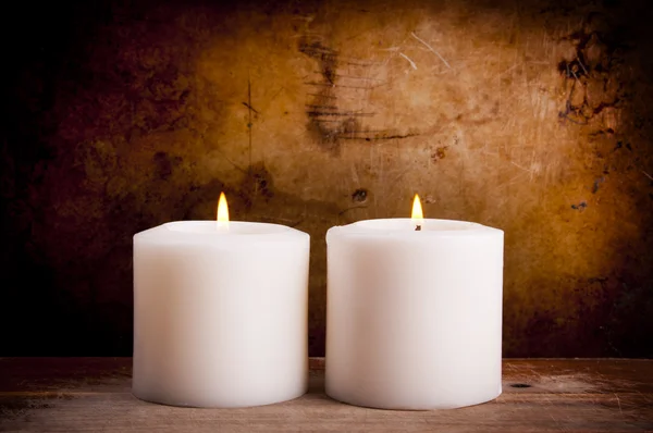 Candele bianche — Foto Stock