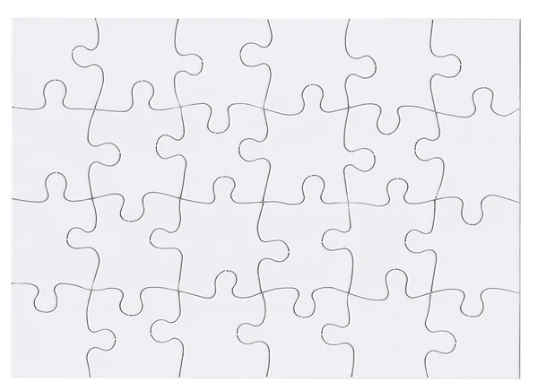 Quebra-cabeça Puzzle em branco — Fotografia de Stock