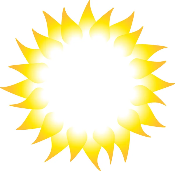 Rayos solares — Vector de stock