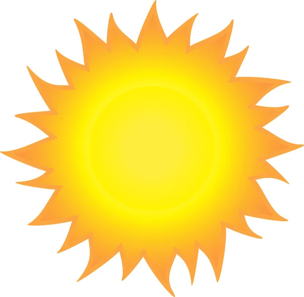 Burning sun — Stock Vector