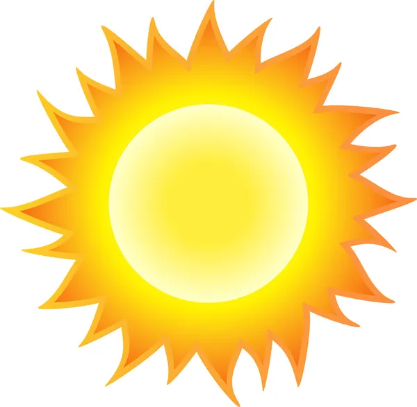 Slunce pálí jako oheň — Stockový vektor