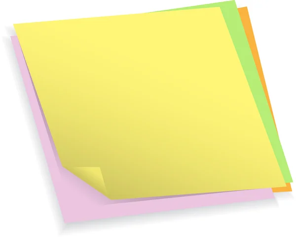 Färgglada Obs papper — Stock vektor