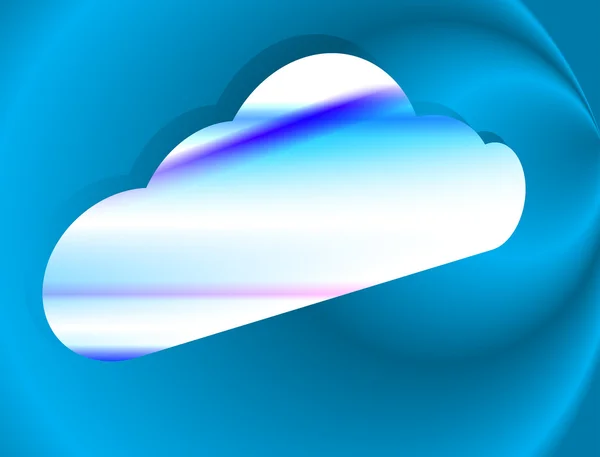 Hintergrund mit Wolke — Stockvektor