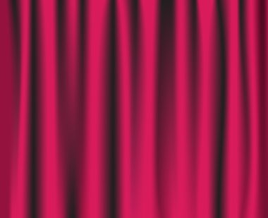 Pink theatre curtain clipart