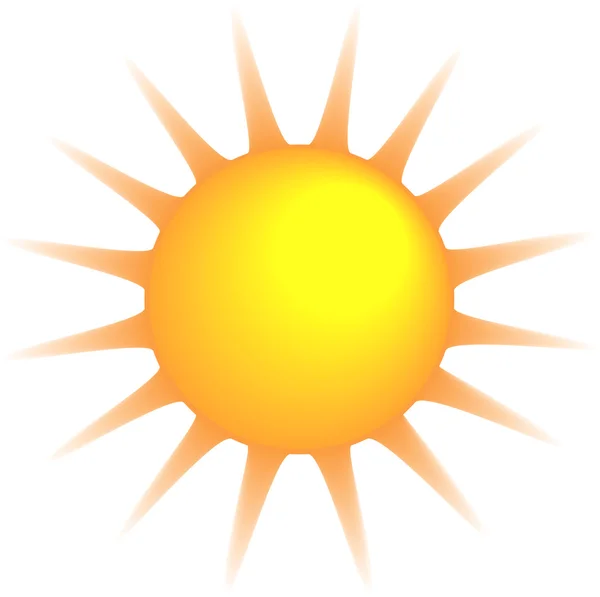 Solen isolerade — Stock vektor