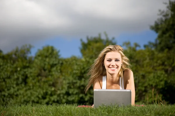 stock image Girl in park