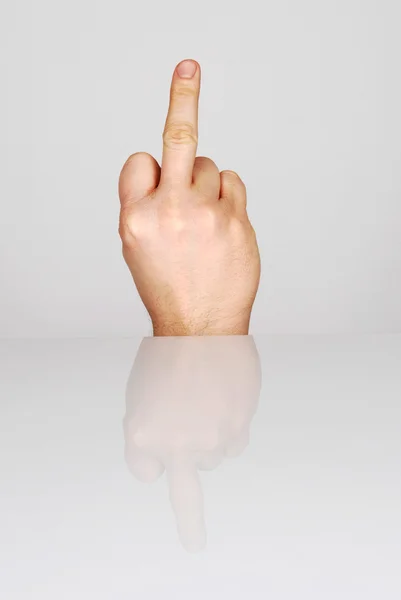 Средний палец — стоковое фото