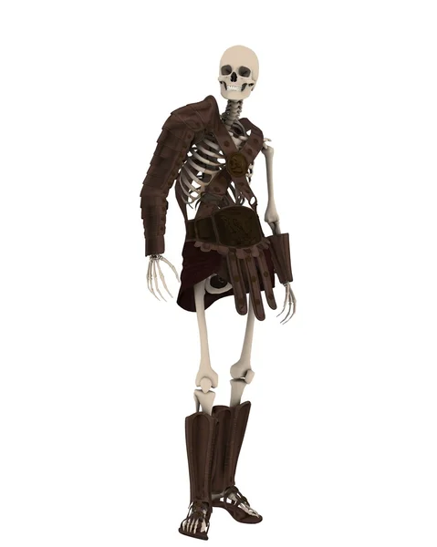 Skeleton awaiting orders — Stock Photo, Image