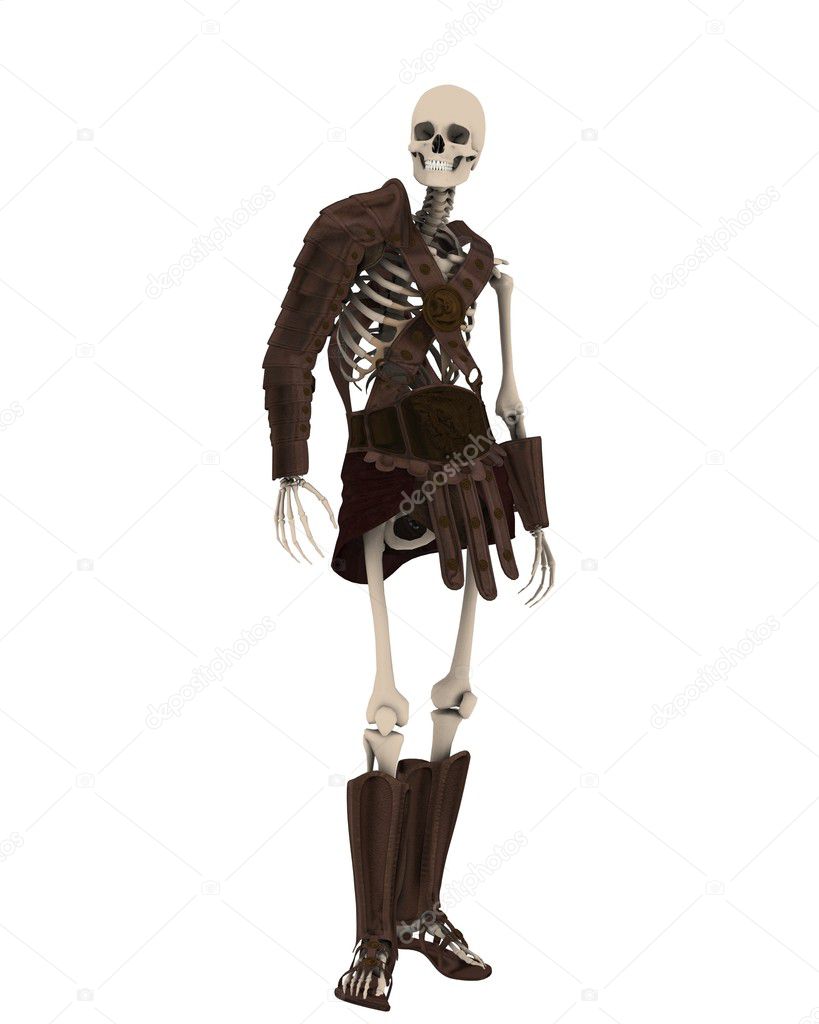 Skeleton awaiting orders