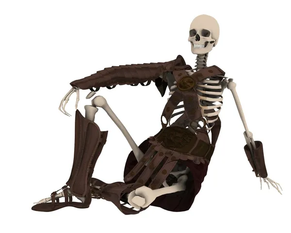 Rest up skeleton — Stockfoto
