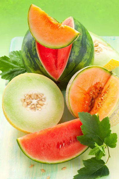 Melons and watermelon — Stockfoto