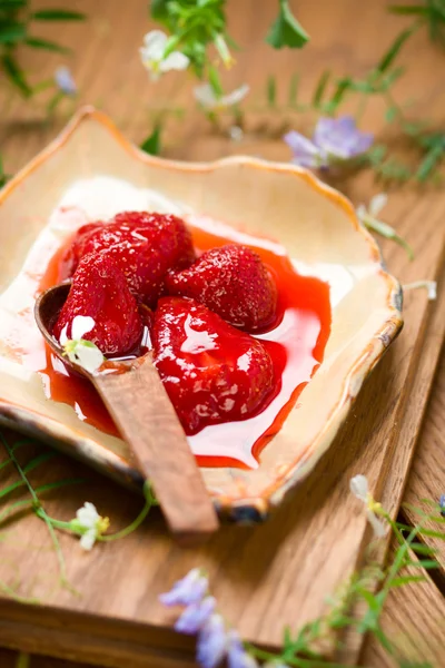 Mermelada de fresa — Foto de Stock