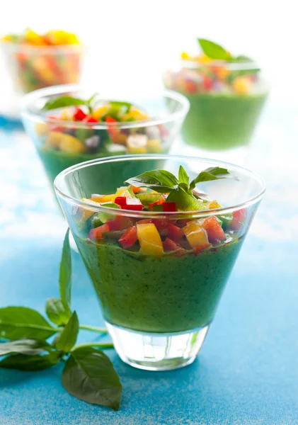 Zelený gazpacho — Stock fotografie