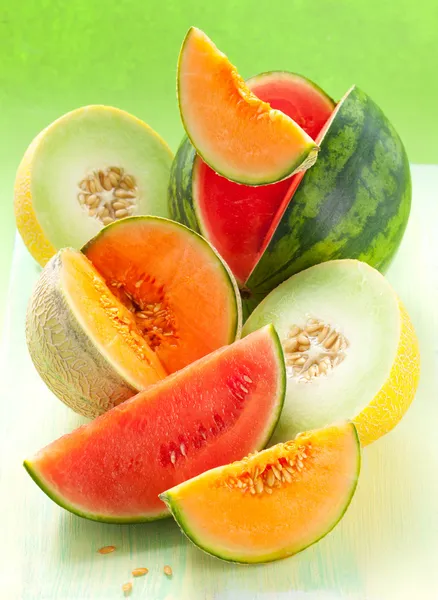 Melony i arbuz — Zdjęcie stockowe
