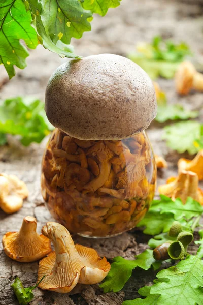 stock image Pickled mushrooms