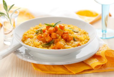 Pumpkin risotto clipart