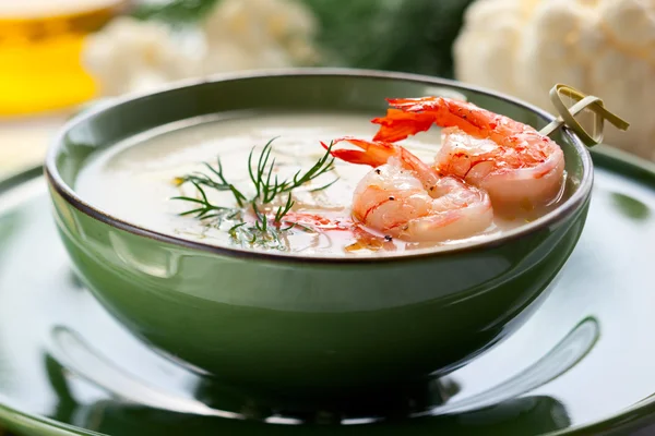 Cauliflower cream soup — Stock Photo, Image
