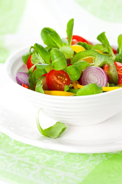 Fresh salad with vegetables — Stock Photo, Image