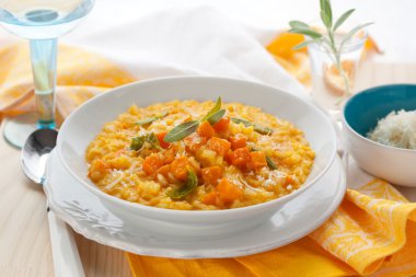 Pumpkin risotto clipart