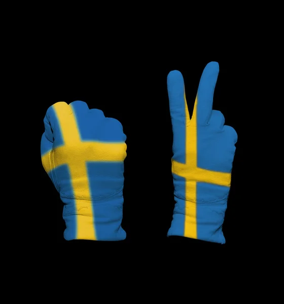 Svédország lobogója — Stock Fotó