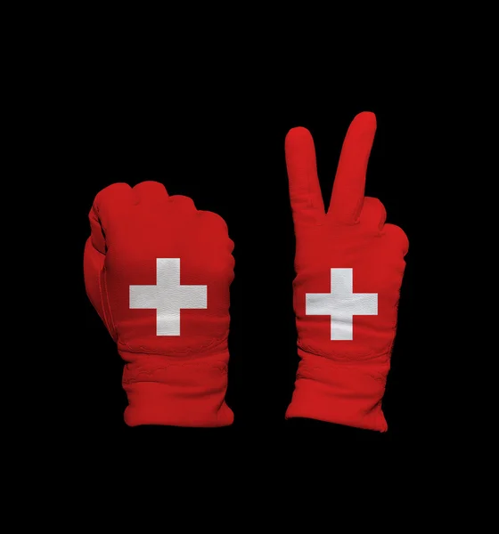 Svájc zászló — Stock Fotó