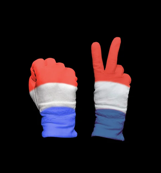 Luxemburgs flagga — Stockfoto