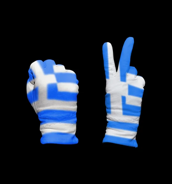 Grecia bandera — Foto de Stock
