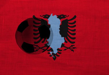 Albanian football clipart