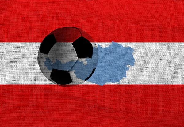 Austriackiej piłki nożnej — Zdjęcie stockowe